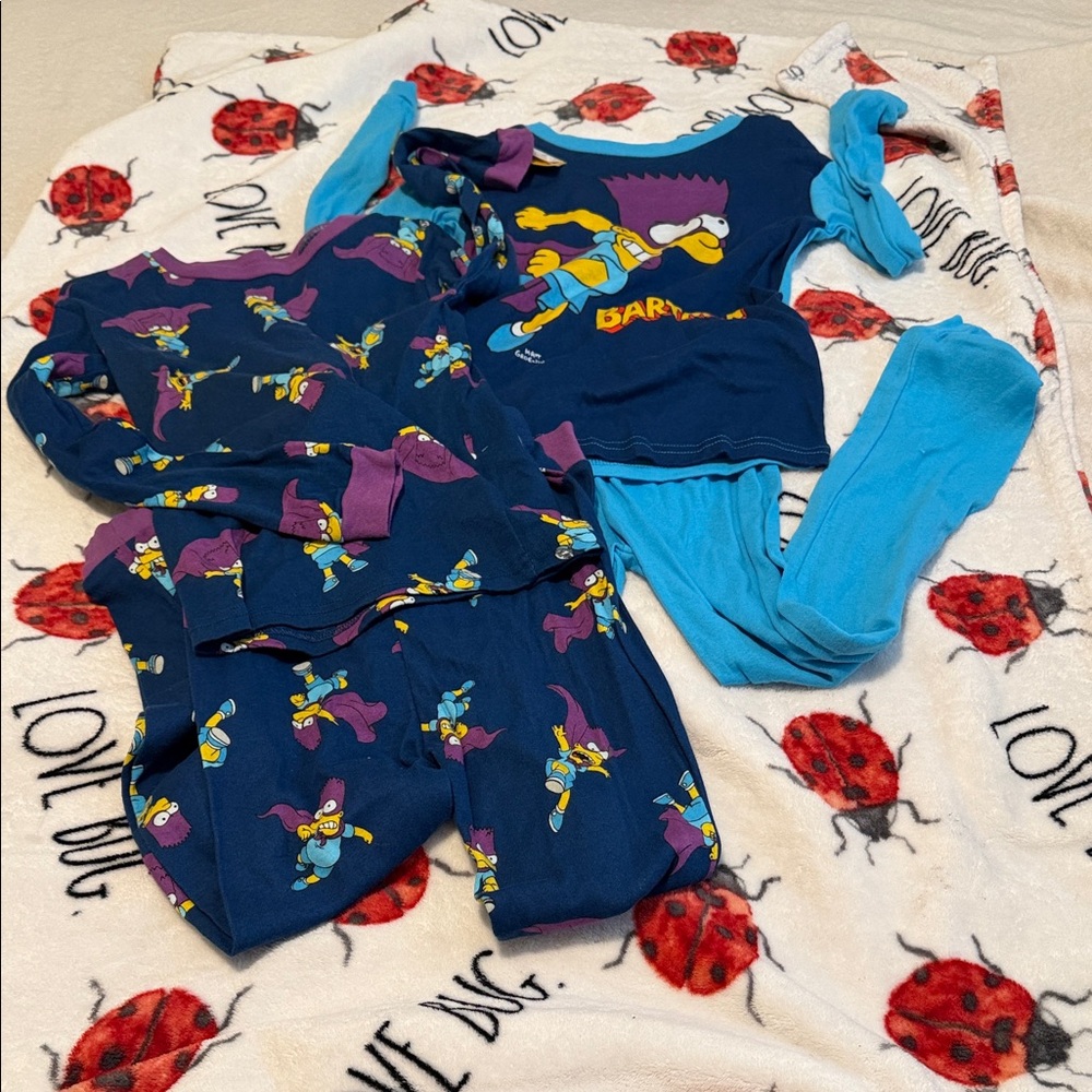 The Simpsons Bartman Pajamas - Blue and Purple